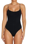 Naked Wardrobe Tank Bodysuit In Black
