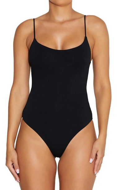 Naked Wardrobe Tank Bodysuit In Black
