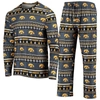 Concepts Sport Black Iowa Hawkeyes Ugly Sweater Long Sleeve T-shirt And Pants Sleep Set In Black
