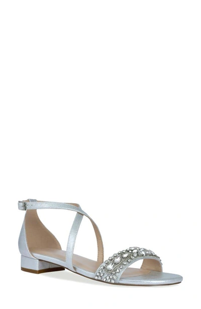 Paradox London Pink Elyse Sandal In Silver