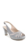 Paradox London Pink Linda Slingback Peep Toe Pump In Silver