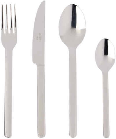 Sabre Silver Loft Brilliant Flatware Set, 24 Pcs In Stainless Steel