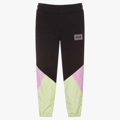 Msgm Teen Girls Black Sport Joggers