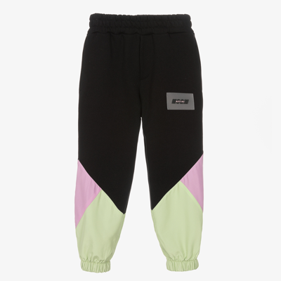 Msgm Kids' Girls Black Colourblock Joggers