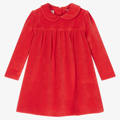 Ralph Lauren Baby Girls Red Logo Dress