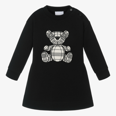 Burberry Baby Girls Thomas Bear Dress In Black