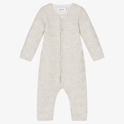 Absorba Babies' Grey Cotton Knit Romper