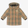 BURBERRY BABY VINTAGE CHECK PUFFER COAT