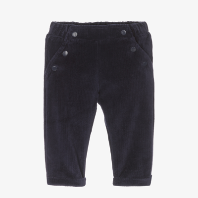 Absorba Babies' Navy Blue Cotton Velour Trousers