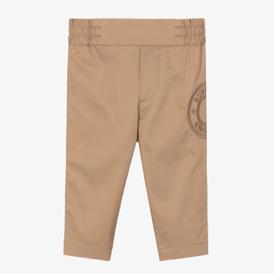 Burberry Baby Boys Beige Cotton Trousers