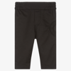 BURBERRY BABY BOYS BLACK COTTON TROUSERS