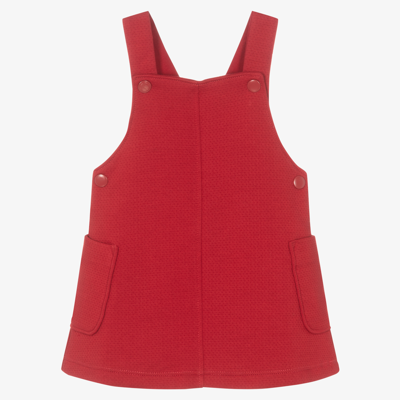 Absorba Babies' Girls Red Cotton Pinafore Dress