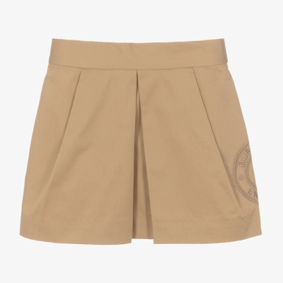 Burberry Baby Girls Beige Logo Skirt