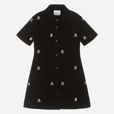 Burberry Kids' Girls Black Tb Thomas Bear Dress