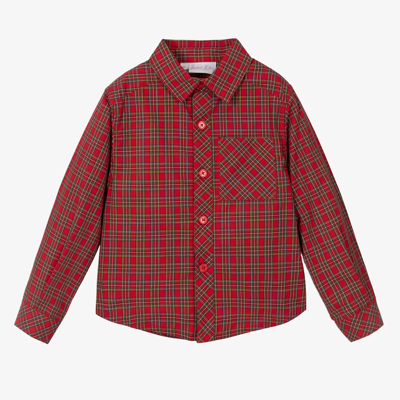 Rachel Riley Kids' Boys Red Tartan Shirt