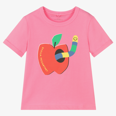 Stella Mccartney Babies'  Kids Girls Pink Graphic T-shirt