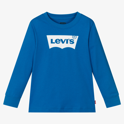 Levi's Babies' Boys Blue Cotton Logo Top