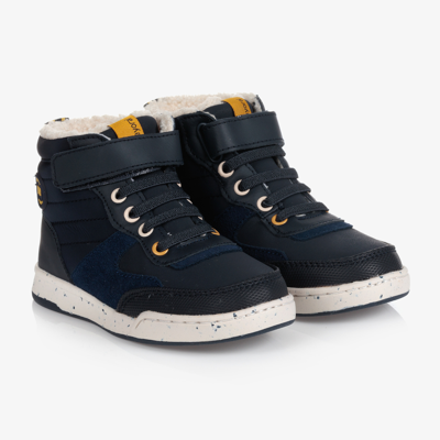 Mayoral Teen Boys Blue High-top Trainers