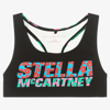 STELLA MCCARTNEY STELLA MCCARTNEY KIDS GIRLS BLACK LOGO SPORTS TOP
