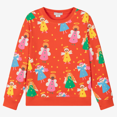 Stella Mccartney Kids Teen Girls Angels Sweatshirt In Red