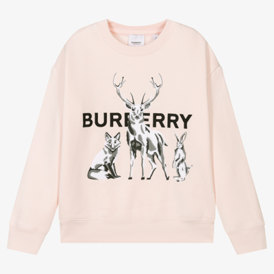 Burberry Teen Girls Pink Sweatshirt