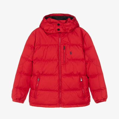 Polo Ralph Lauren Teen Boys Red Puffer Jacket