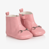 GUCCI BABY GIRLS PINK PRE-WALKERS