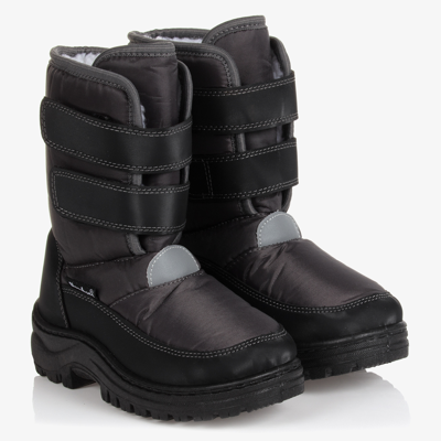 Playshoes Grey Velcro Snow Boots
