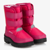 PLAYSHOES GIRLS PINK VELCRO SNOW BOOTS