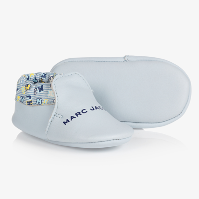 Marc Jacobs Babies'  Pale Blue Leather Pre-walkers