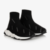 BALENCIAGA BLACK SPEED LOGO TRAINERS