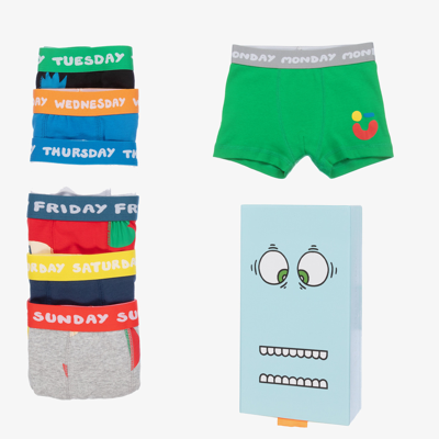 Stella Mccartney Kids Teen Boys Boxers (7 Pack)