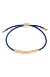 Clifton Wilson Braided Pull Through Bracelet In Navy
