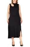 S AND P CUTOUT SLEEVELESS MIDI DRESS