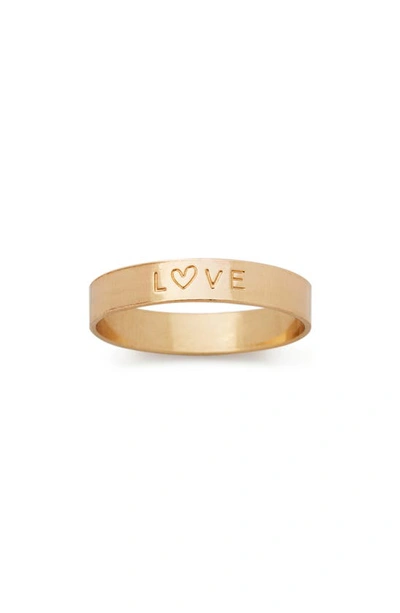 Made By Mary Amara Love Ring In Gold