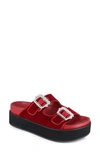 Zigi Artisan Rosalinda Platform Slide Sandal In Red