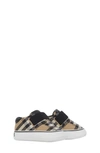 BURBERRY ROMEO CHECK SNEAKER CRIB SHOE