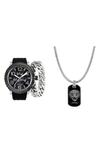 I TOUCH ED HARDY 3-PIECE JEWELRY & WATCH SET