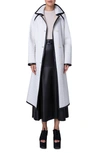 AKRIS KEVIN REVERSIBLE TRAPEZOID QUILTED LONG COAT