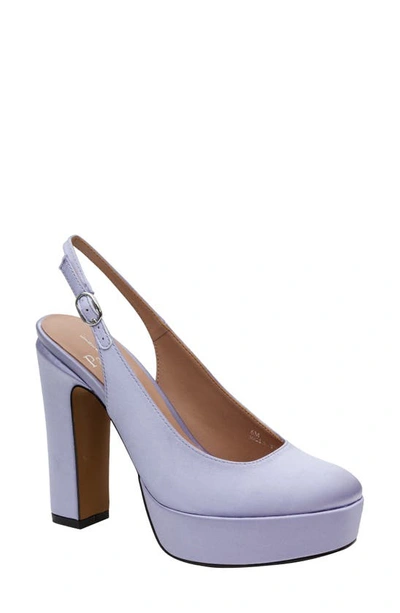 Linea Paolo Slingback Platform Pump In Lilac