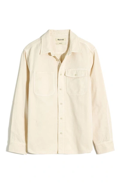 Madewell Garment Dye Work Shirt In Vintage Linen