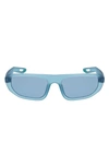 Nike Nv04 52mm Modified Rectangular Sunglasses In Worn Blue/ Blue