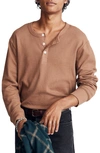 Madewell Thermal Henley T-shirt In Stable