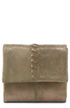 Hobo Mini Keen Leather Trifold Wallet In Aspen Gold