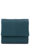Hobo Mini Keen Leather Trifold Wallet In Dark Teal