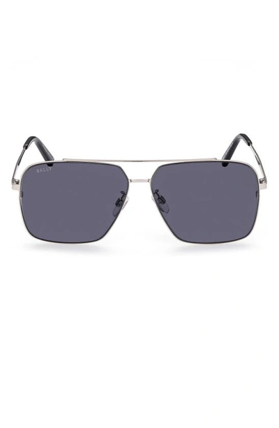Bally 62mm Navigator Sunglasses In Grey