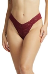 Hanky Panky Daily Original-rise Thong In Shiraz Red