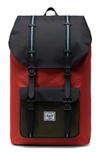 Herschel Supply Co Little America Backpack In Chili / Black / Green / Blue