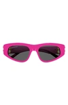 Balenciaga 53mm Cat Eye Sunglasses In Pink