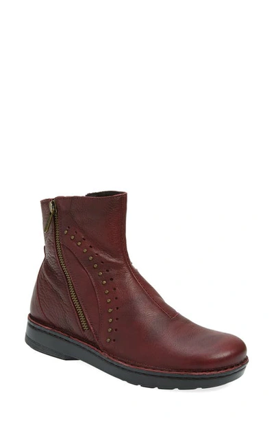 Naot Cetona Boot In Soft Bordeaux Leather